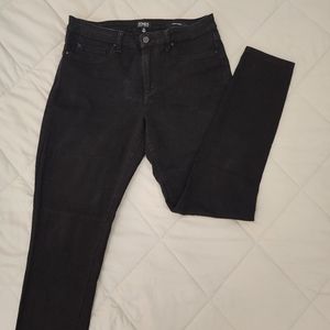 Jones New York jeans, Essex skinny, Black, size 10, stretch waistband